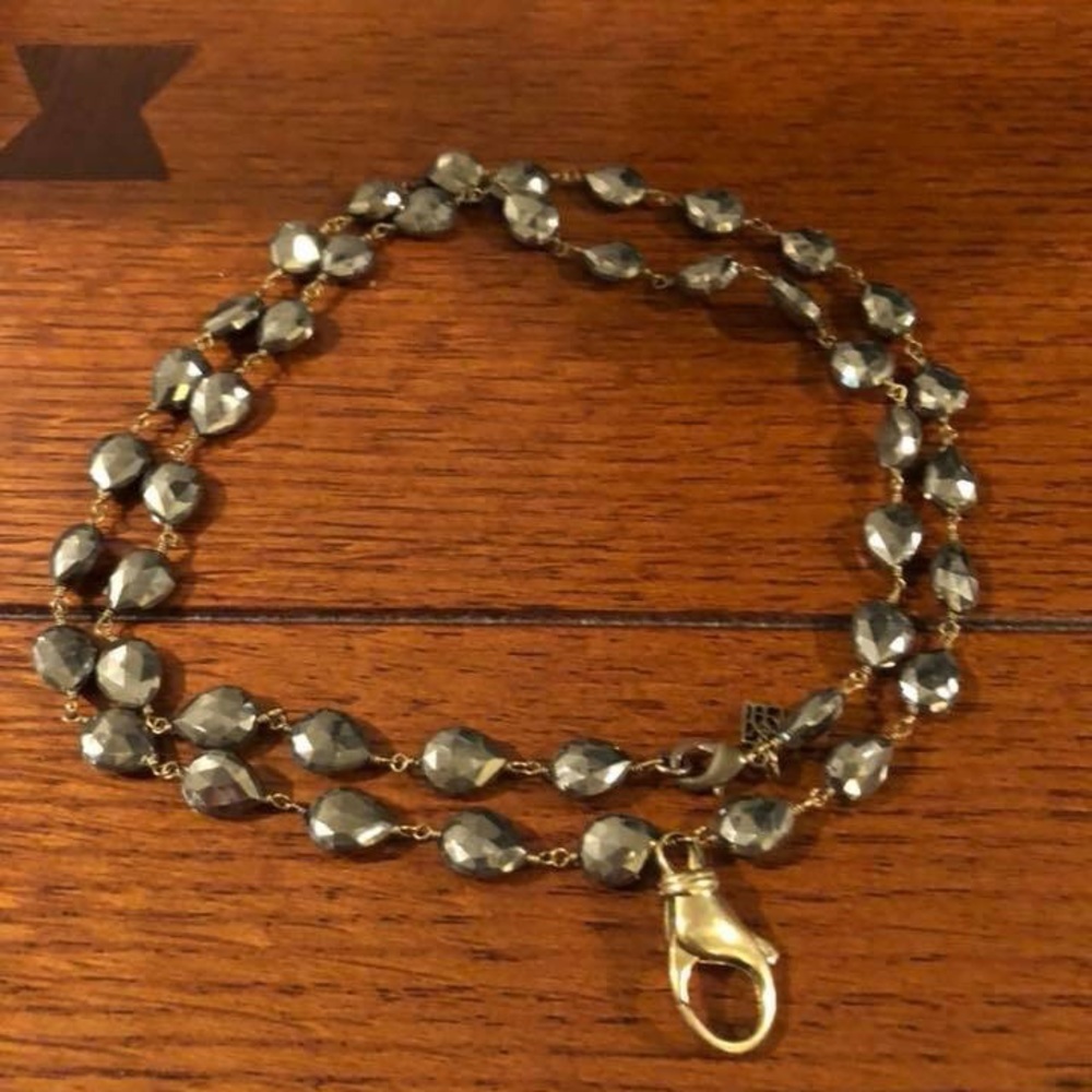 Beautiful pyrite necklace. SOLD
